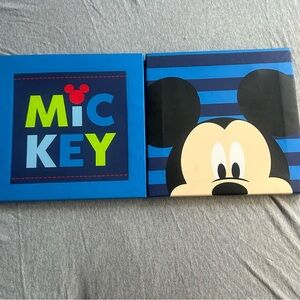 Mickey Mouse Wall Art Duo - 10x10